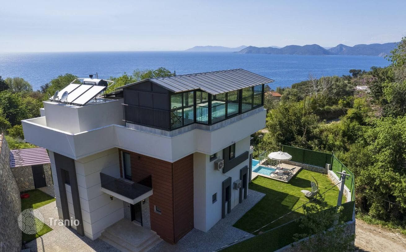 4-Bedroom (4+1) Villa with Panoramic Sea Views in Fethiye, Mugla