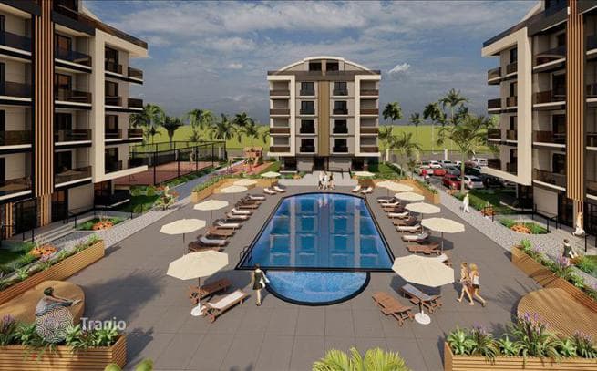 New Luxury Apartments with Shared Pool in Antalya