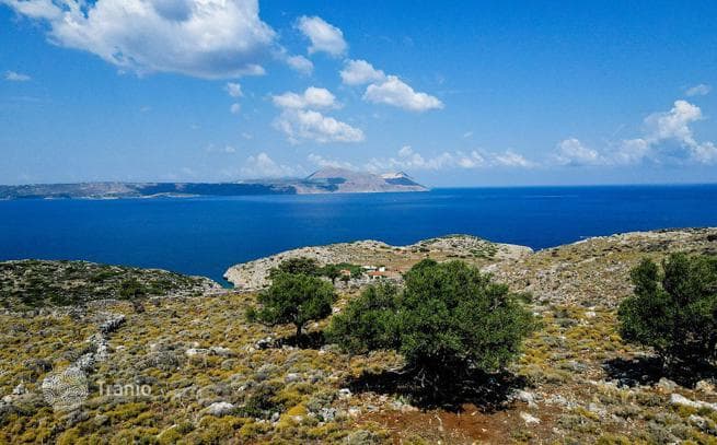 Земельный участок с захватывающим видом на море в Коккино Хорио, Крит, Греция