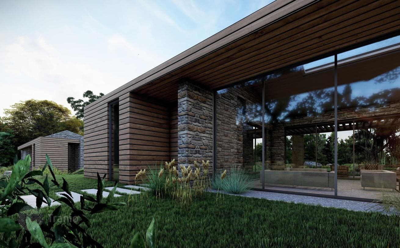 New Villas with Private Pools and Guest Houses 350 m from the Sea in Bodrum