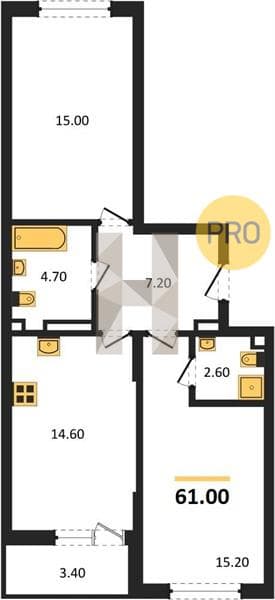 2-Bedroom Apartment with River and Mountain View in Kudepsta, Sochi