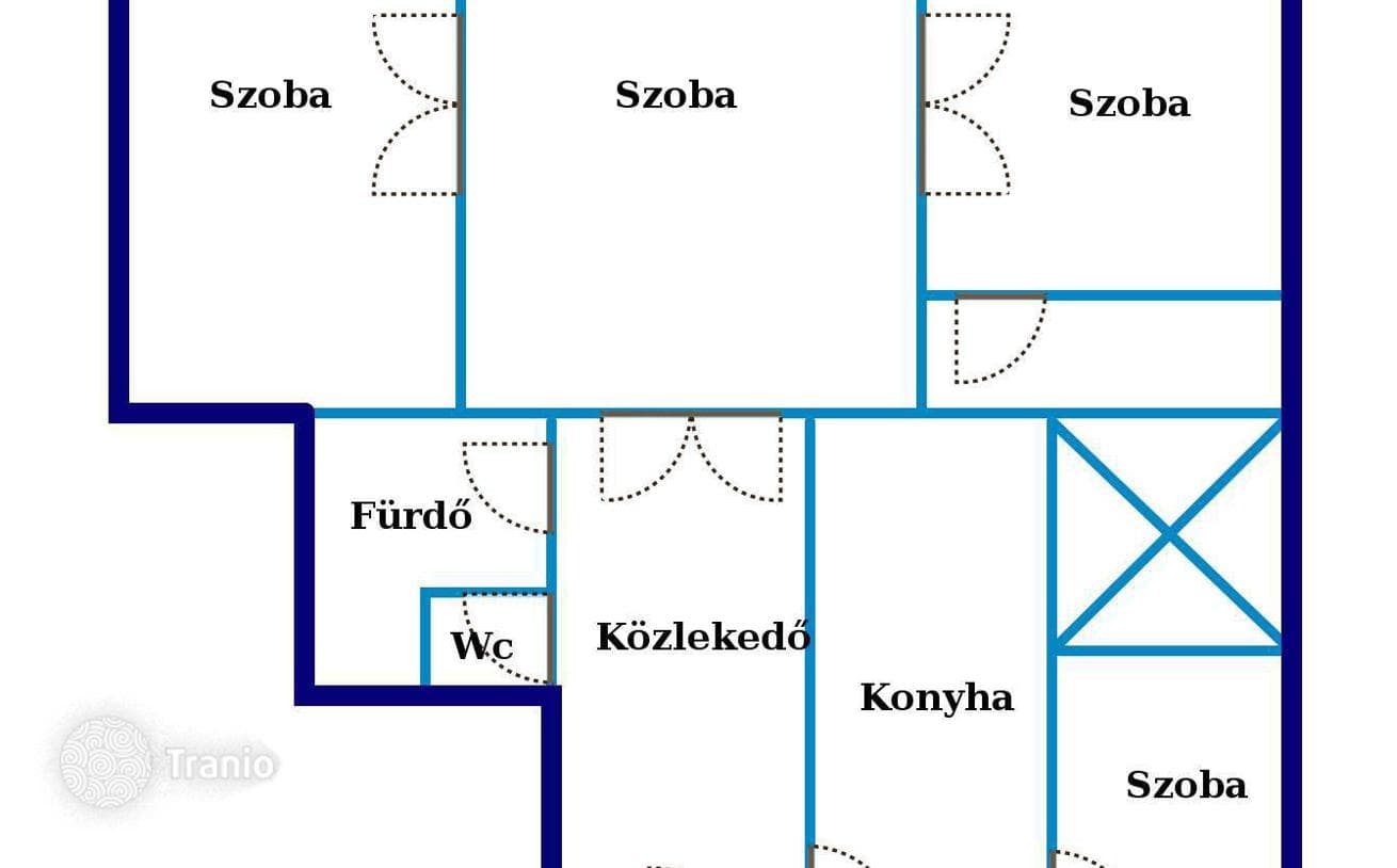 4-комнатная квартира 101 м² в Будапеште, Венгрия, фото 3