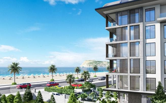 2-Bedroom (2+1) Apartment with Sea View in Oba, Alanya, photo 2