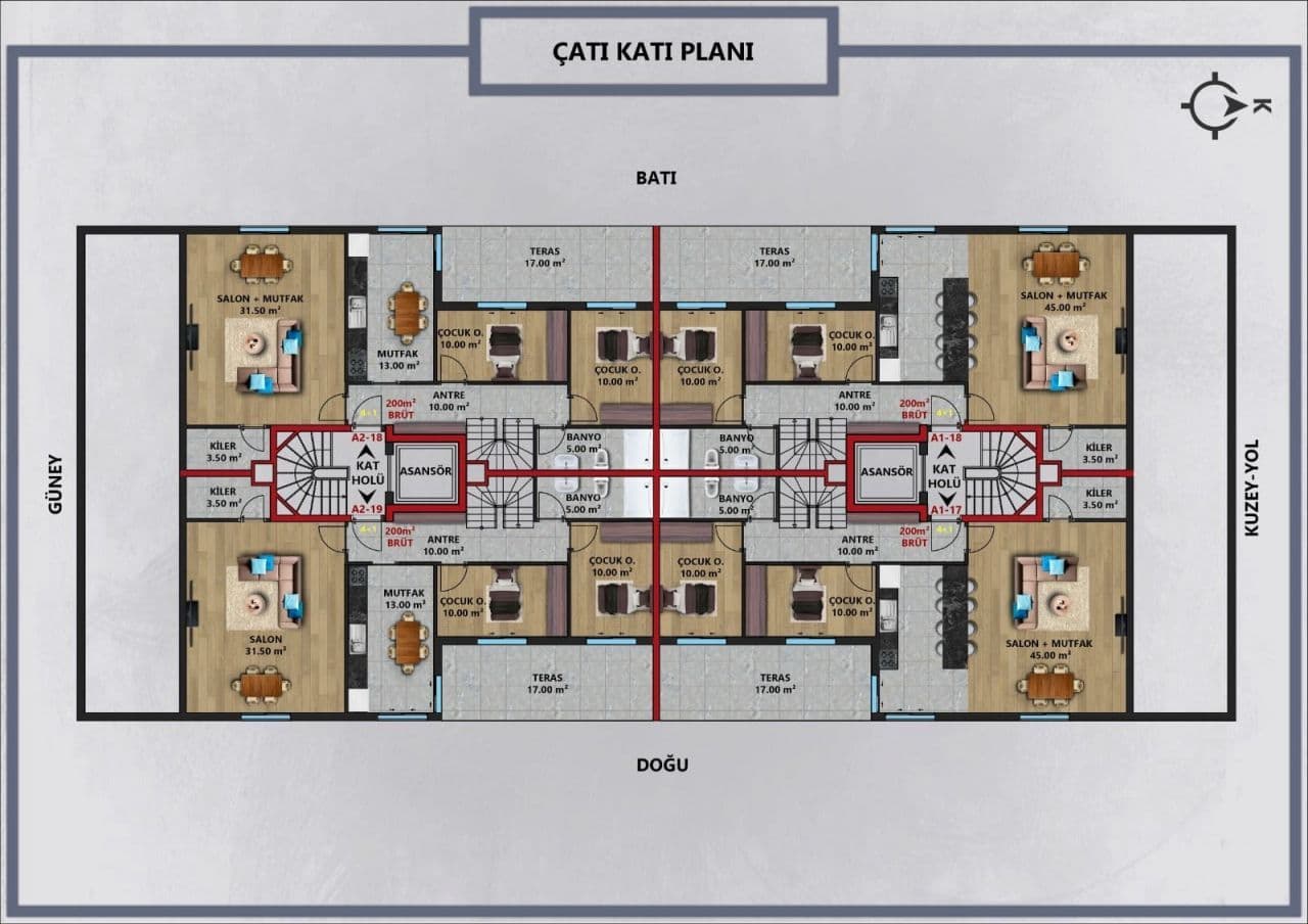 Квартира в Анталии, Турция, 45 м², фото 2
