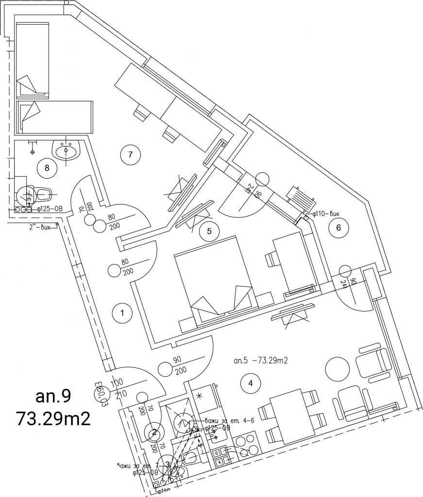 Апартаменты в Варне, Болгария, 84 м², фото 4