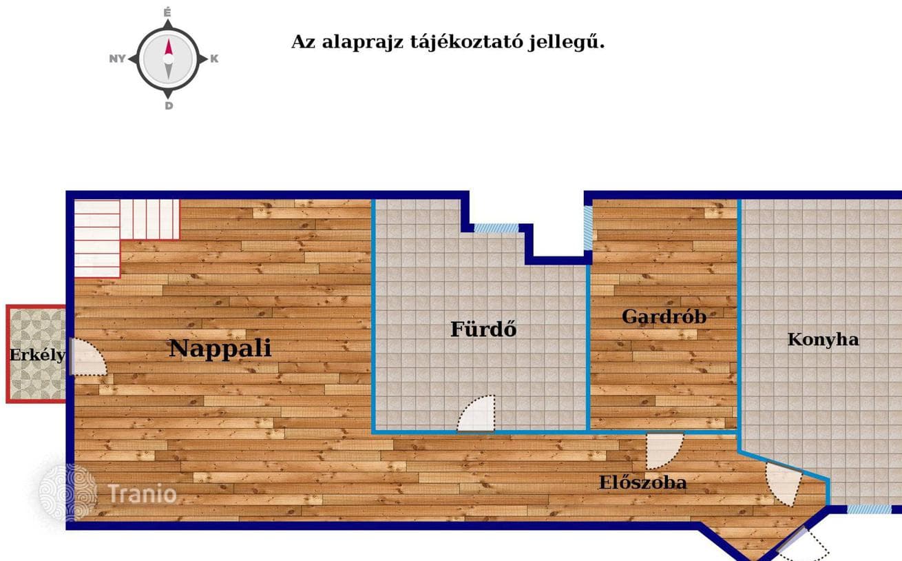 3-комнатная квартира 65 м² в Будапеште, Венгрия, фото 5
