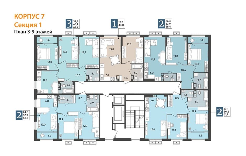 3-Bedroom Apartment in Porto-Novo, Tsemdolina, photo 3