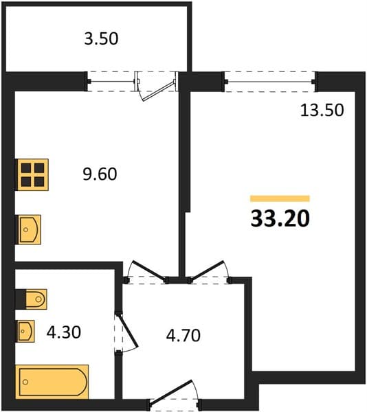 Studio Apartment in Lestoriya, Sochi