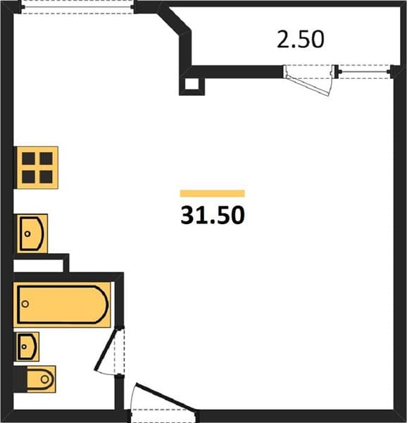 Studio Apartment in More, Mamayka, Sochi