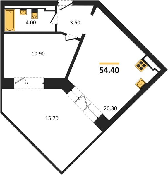 Studio Apartment in Neskuchny Sad, Sochi
