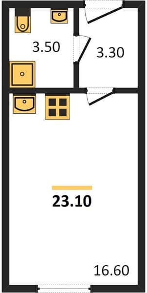 Studio Apartment in Letny Residential Complex, Sochi