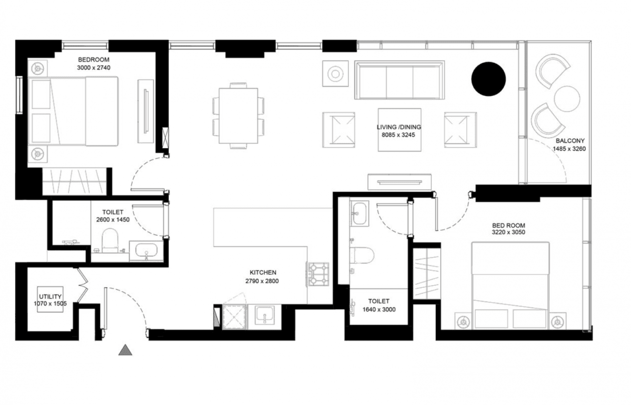 Апартаменты в Дубае, ОАЭ, 60 м², фото 3