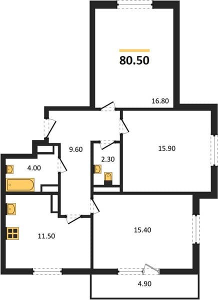 2-Bedroom Apartment in Gorny Kvartal, Sochi