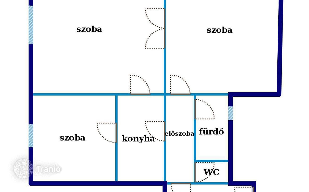 3-комнатная квартира 89 м² в Районе VI (Терезвароше), Венгрия, фото 3
