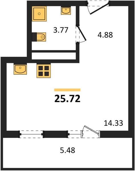 Studio Apartment in Botanica Hills, Nebug