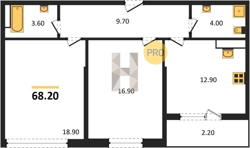 2-Bedroom Apartment in Anapa