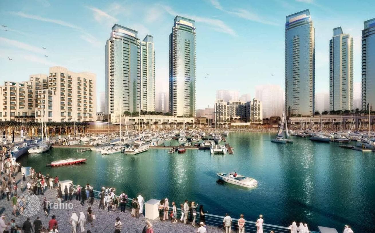 Высотная резиденция премиум класса Creek Residences рядом с причалом для яхт, Dubai Creek Harbour, Дубай, ОАЭ, фото 3