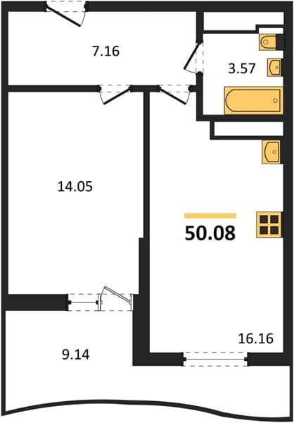 Studio Apartment in Marine Garden Sochi 4* Hotels and Resort, Sochi