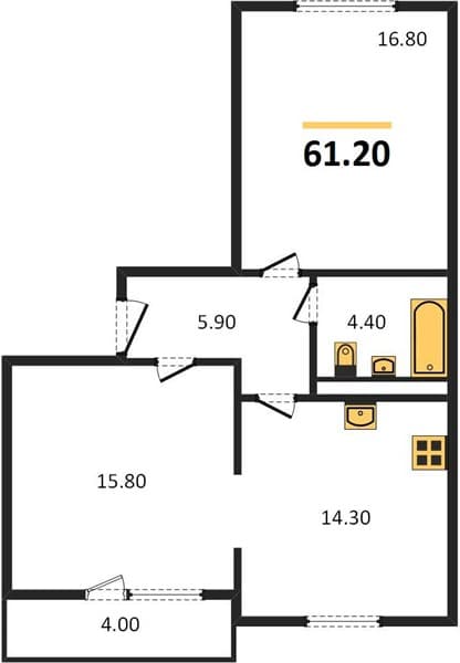 1-Bedroom Apartment in Sochi