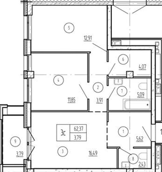 2-Bedroom Apartment in Luchi, Anapa