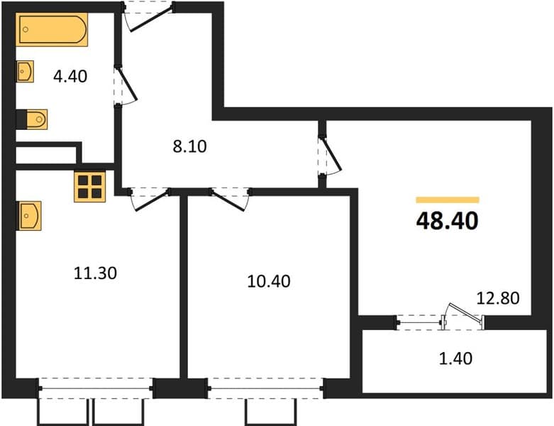 1-Bedroom Apartment in Porto-Novo, Tsemdolina