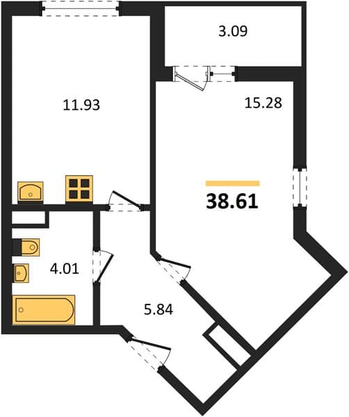 1-Bedroom Apartment in Botanica Hills, Nebug