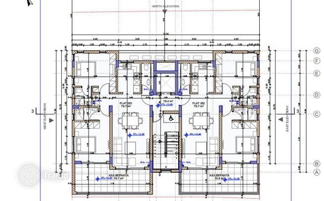 2-комнатная квартира 80 м² в Ливадии, Кипр, фото 5
