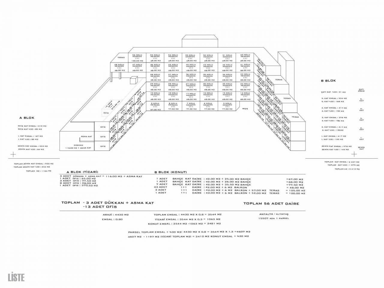 Апартаменты в Анталии, Турция, 62 м², фото 5