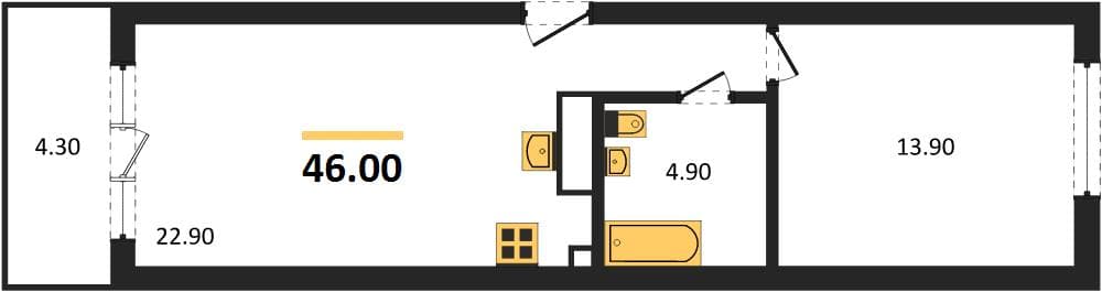 Studio Apartment in Neskuchnyy Sad, Sochi