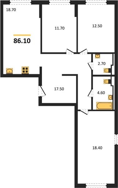 2-Bedroom Apartment with Sea View in Novorossiysk