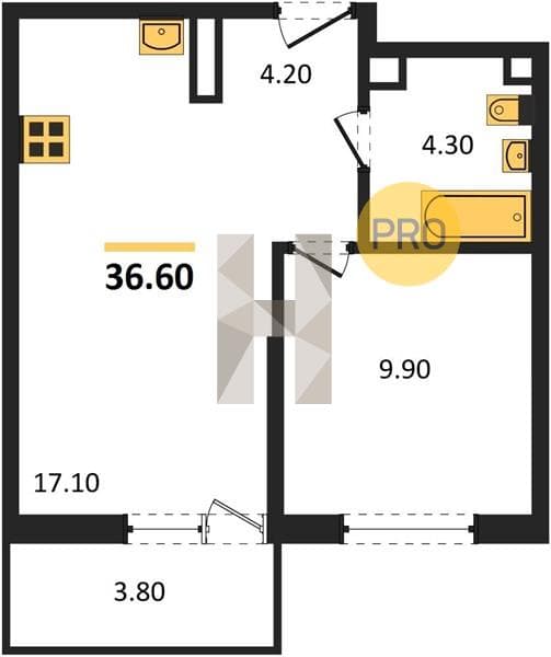 Studio Apartment in Flora, Kudepta, Sochi
