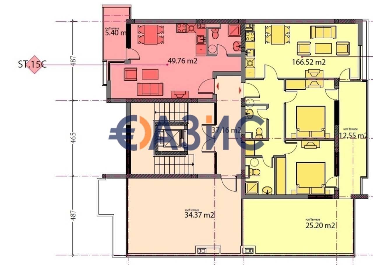 Апартаменты в Равде, Болгария, 49.8 м²