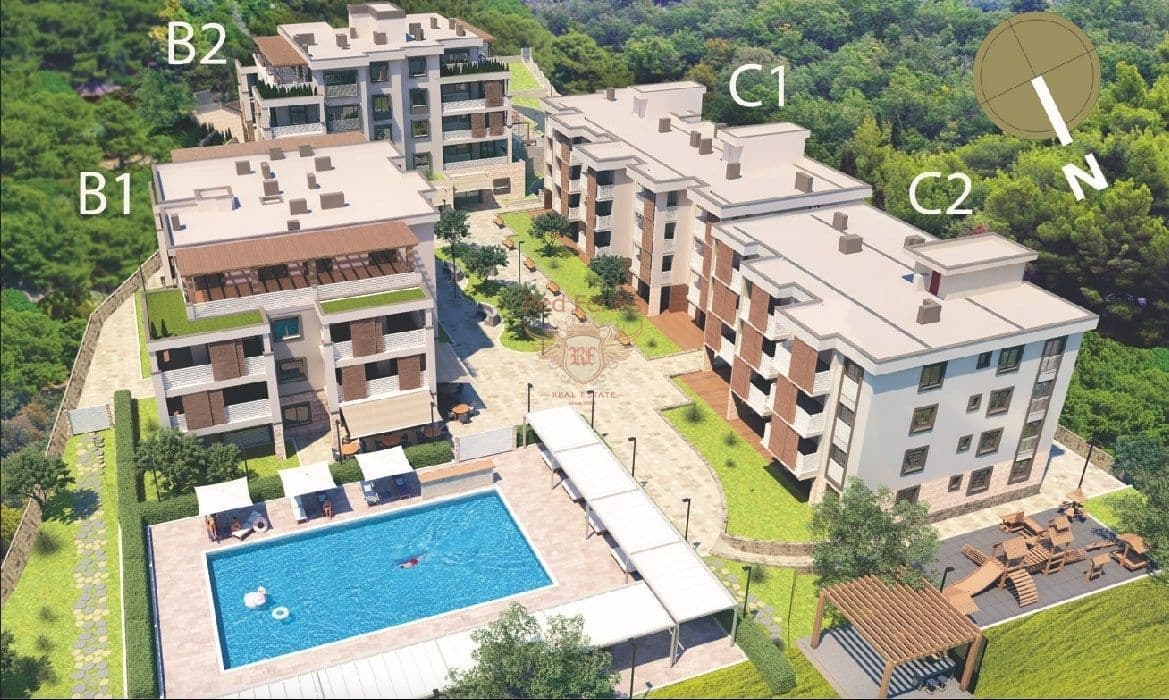 Квартира в Херцег-Нови, Черногория, 43 м², фото 2