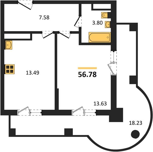 1-Bedroom Apartment in Marine Garden Sochi 4* Hotels and Resort, Sochi