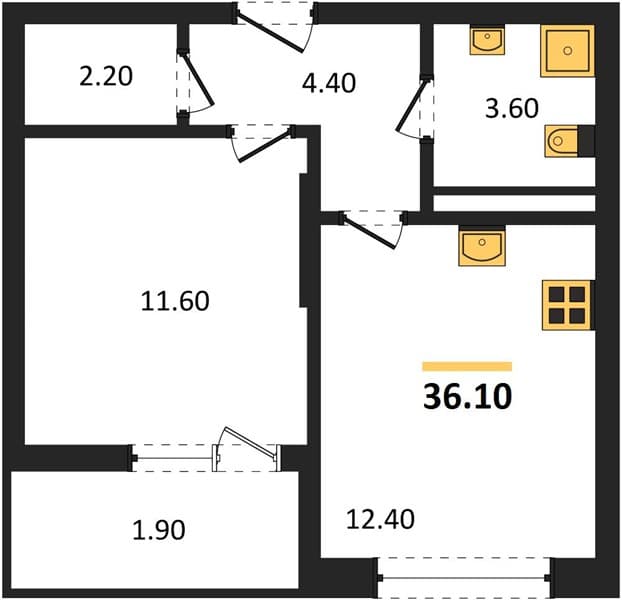 1-Bedroom Apartment in Khozain Morey, Supsekh