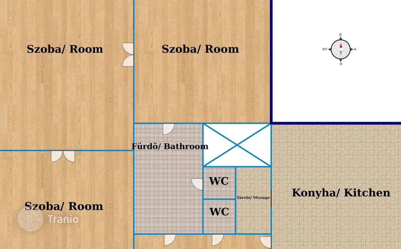3-комнатная квартира 144 м² в Районе XIII, Венгрия, фото 2