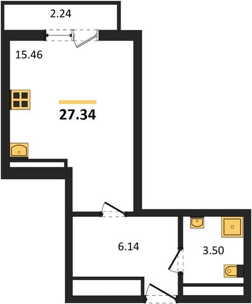 Studio Apartment in Marine Garden Sochi 4* Hotels and Resort, Sochi