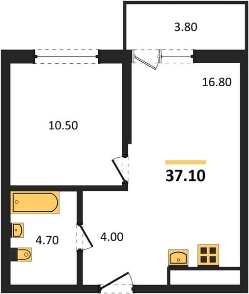 Studio Apartment in Lestoriya, Kudepsta, Sochi