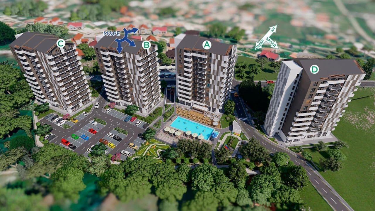 Апартаменты в Баре, Черногория, 36 м², фото 3