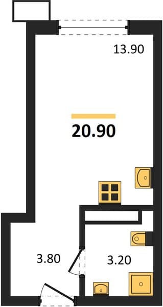 Studio Apartment in Porto-Novo, Tsemdolina, Novorossiysk