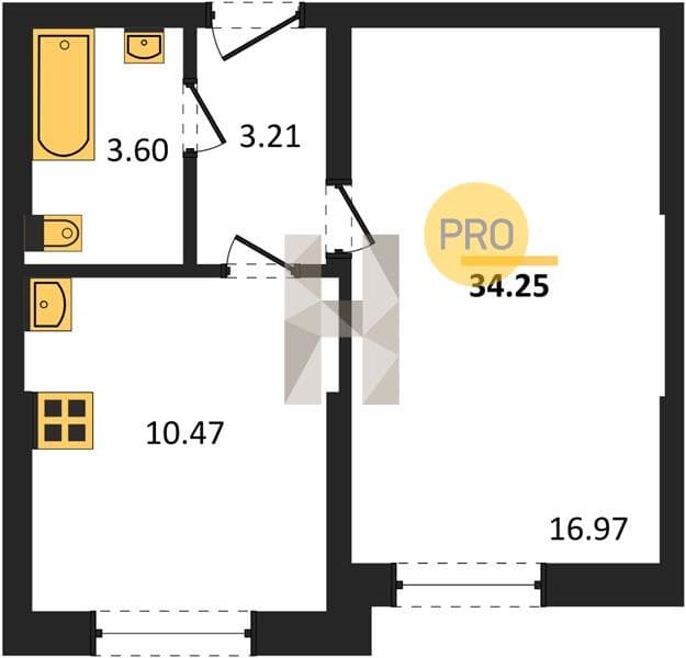 Studio Apartment in Oxygen Residential Complex, Sochi
