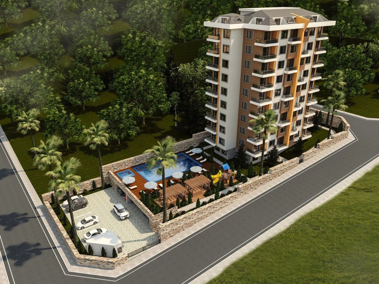 Квартира в Алании, Турция, 52 м², фото 2