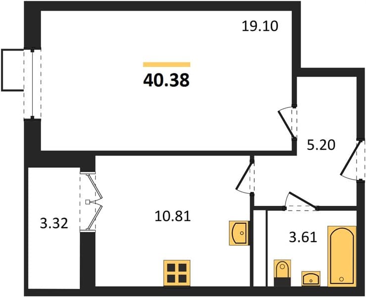 1-Bedroom Apartment in Sady u Morya, Temryuk