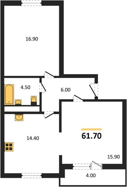 1-Bedroom Apartment in Gorny Kvartal, Sochi