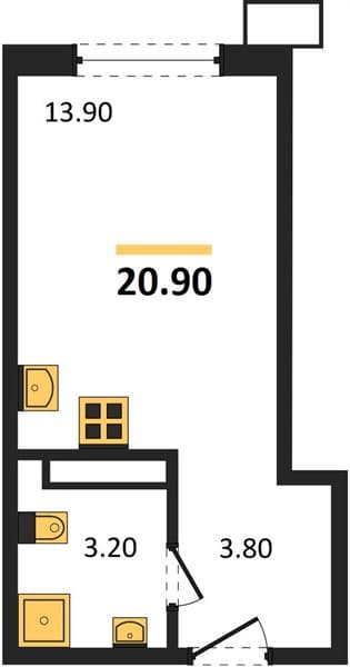 Studio Apartment in Porto-Novo, Tsemdolina, Novorossiysk