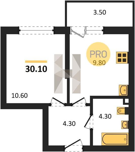 Studio Apartment in Flora, Kudepsta, Sochi