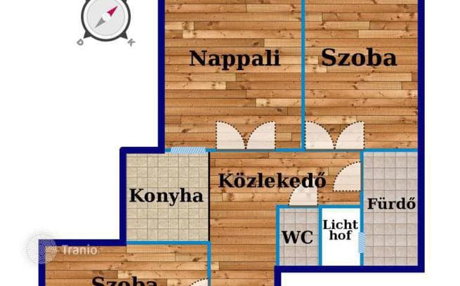 3-комнатная квартира 74 м² в Районе VI (Терезвароше), Венгрия