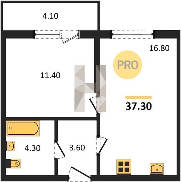 Studio Apartment in Oblaka-3, Novorossiysk