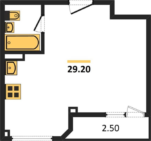 Studio Apartment in More Complex, Sochi