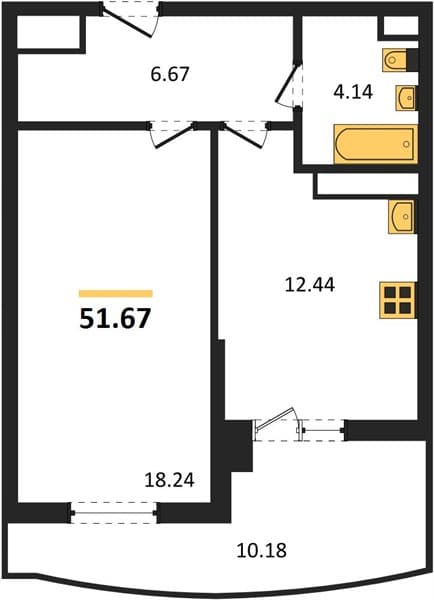 Studio Apartment in Marine Garden Sochi 4* Hotels and Resort, Sochi
